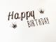 Stempel Happy Birthday 8x4 cm mit Stempelholz kleines Produktebild