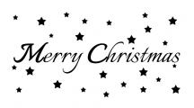 Stempel Merry Christmas 8x4 cm Produktbild