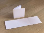 Blanko - Karte 9x9 cm 2 mal gerillt im 10 er Set Produktbild
