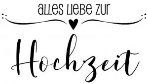 Stempel Alles Liebe zur Hochzeit 7x4 cm