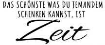 Stempel Zeit schenken 7x3 cm Produktbild