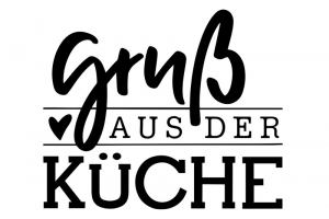 Stempel Gruss aus der Küche 6x4 cm