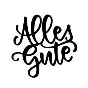 Stempel Alles Gute 4x4 cm