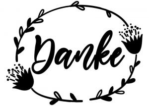 Stempel Danke 7x5 cm Stempel Danke 7x5 cm