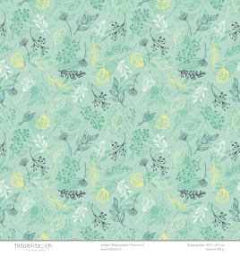 Designpapier Floral mint 143