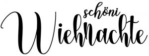 Stempel Schöni Wiehnachte 8x3 cm