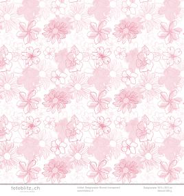 Designpapier Blumen transparent 132