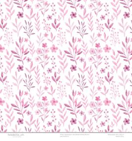 Designpapier rosa Wassermalfarbe Blumen 113