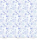 Designpapier blau Wassermalfarbe Blumen 112 Produktbild