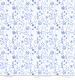 Designpapier blau Wassermalfarbe Blumen 112 kleines Produktebild