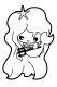Stempel Manga Meerjungfrau 4x6 cm kleines Produktebild