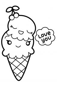 Stempel Manga Icecream 4x6 cm