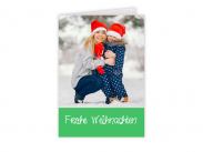 Weihnachtskarte mit Weihnachtsmann Produktbild