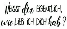 Stempel Weisst du eigentlich? 7x3 cm Produktbild