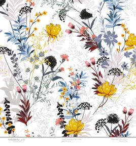 Designpapier Blumen gelb 173