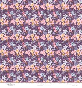 Designpapier rosa violette Blüten 184
