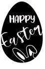 Stempel Happy Easter Ei 4x6 cm Produktbild