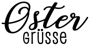 Stempel Ostergrüsse 4x2 cm