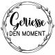 Stempel Geniesse den Moment 4x4 cm mit Stempelholz kleines Produktebild