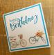 happy Birthday schräg 7x3 cm kleines Produktebild