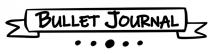 Stempel Bullet Journal Überschrift 8x2cm Produktbild