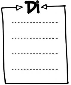 Stempel Dienstag Liste 10x7cm Stempel Dienstag Liste 10x7cm