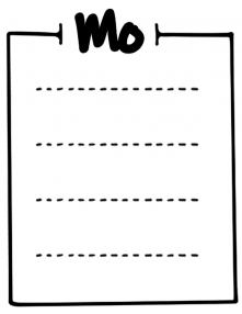 Stempel Montag Liste 10x7cm Stempel Montag Liste 10x7cm