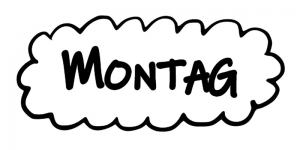 Stempel Montag 6x3cm Stempel Montag 6x3cm