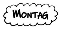 Stempel Montag 6x3cm Produktbild