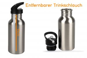 Alu Trinkflasche Sport Silber