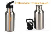 Alu Trinkflasche Sport Silber Produktbild