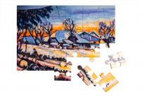 «Holzen am Waldrand» Puzzle Menel Produktbild