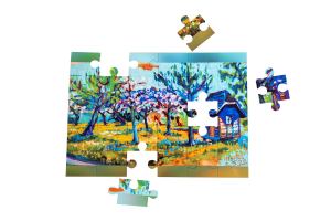 «Das Bienenhaus im Baumgarten» Puzzle Menel