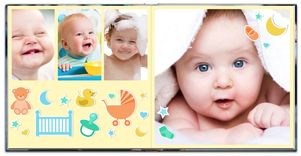 Baby Fotobuch Baby Fotoalbum 30x30cm Online Erstellen